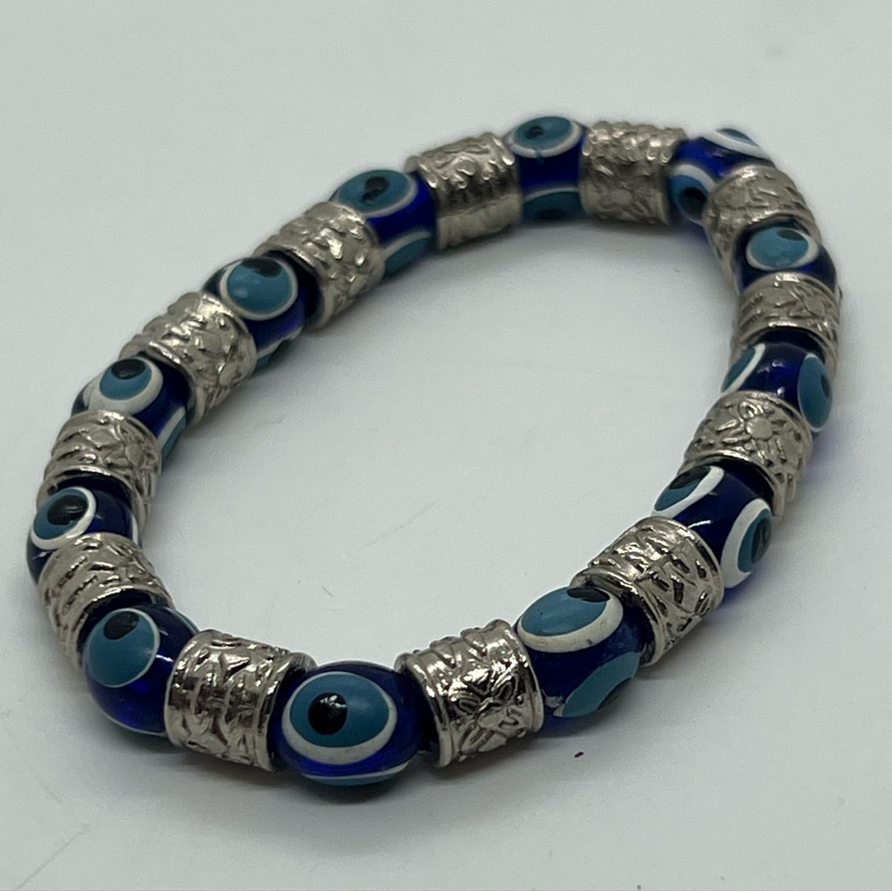 Stretchy Eyeball Beaded Bracelet